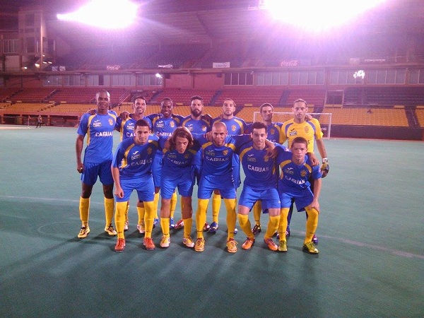 Criollos FC estrenando nuevo uniforme ante Levittown. Foto: Marvin Rivera