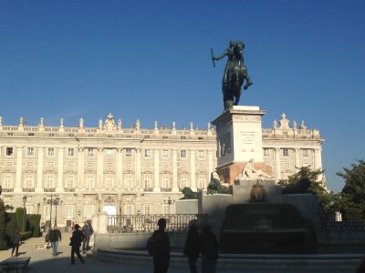 Palacio Real de Madrid (al fondo). Por Edwin R. Jusino