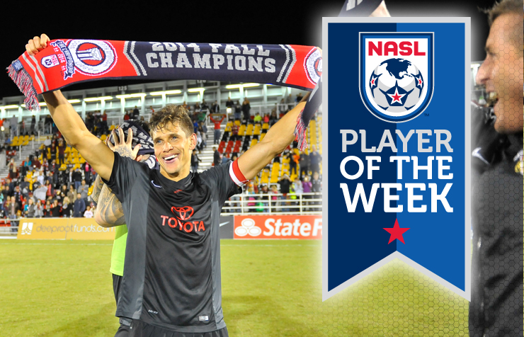 Adrian Cann De San Antonio Scorpions Anota Gol Del Triunfo Para Ganar Premio Del NASL Jugador De La Semana