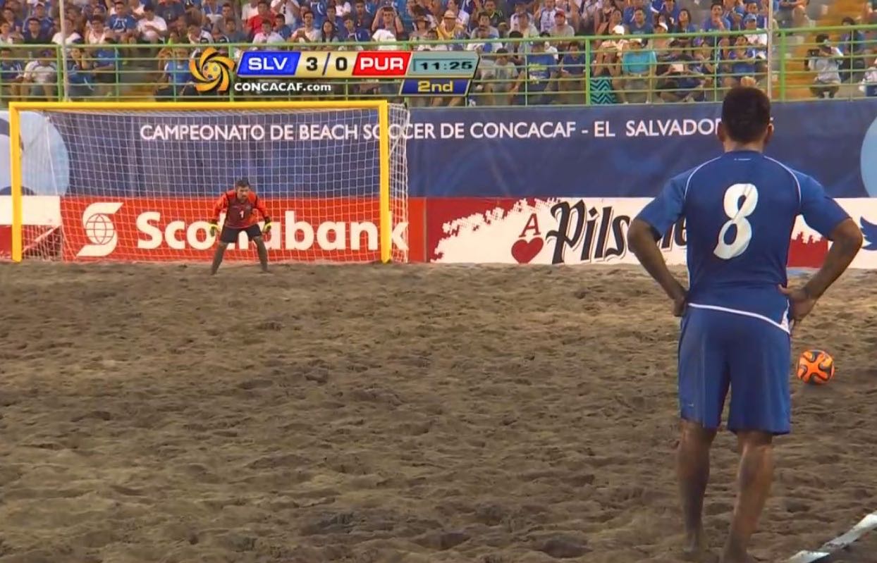 Dominio Salvadoreño en el segundo partido del campeonato de Futbol Playa