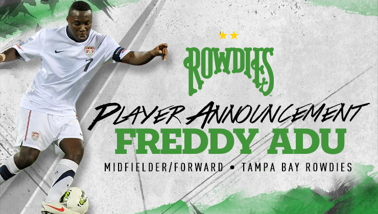 Tampa Bay Rowdies anuncian el fichaje del mediacampista Freddy Adu