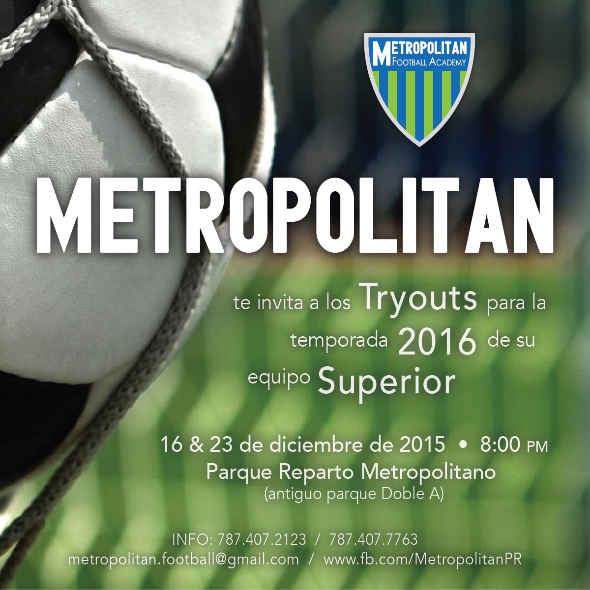 Ya empieza a prepararse el Metropolitan FA para la Temporada 2016