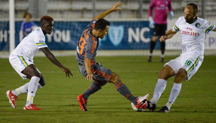 Líderes Cosmos Vencen RailHawks Durante NASL Jornada 14 Del Miércoles