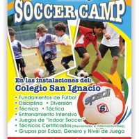 Flyer SPADI Soccer Academy Summer Camp Julio