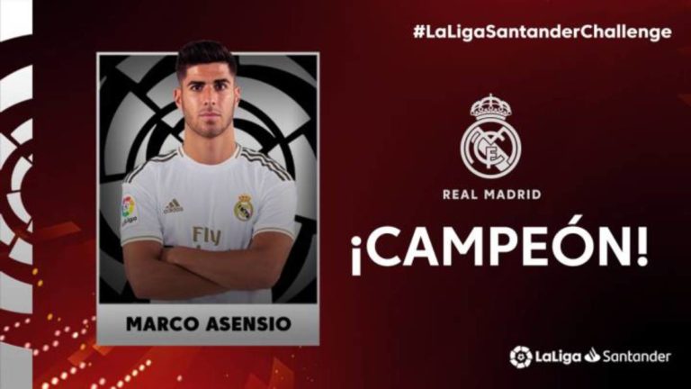 Marco Asensio y el Real Madrid campeones de LaLiga Challenge
