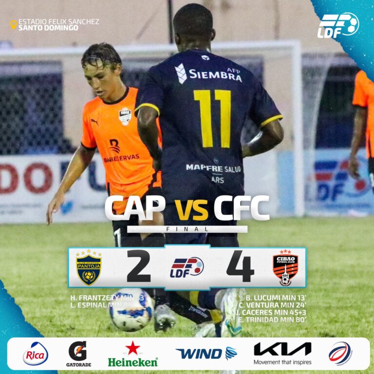 Cibao derrotó a Pantoja en el clásico del fútbol nacional