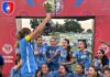 Las chicas de PR Surf Sub 15 levantaron el trofeo de campeonas de la LJPR femenino