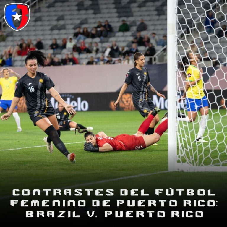 Contrastes del fútbol femenino de Puerto Rico: Brazil v. Puerto Rico
