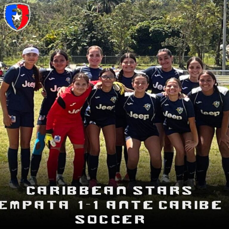 Gran partido por la LJPR Rama Femenina Sub 15 entre Caribe Soccer y Caribbean Stars, el resultado fue 1 a 1