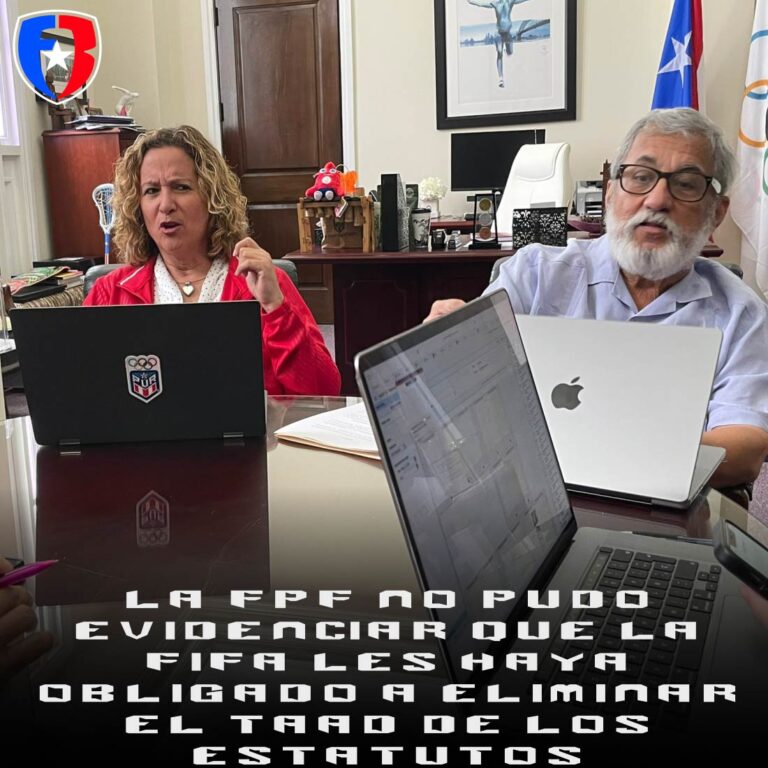 La FPF no pudo evidenciar que la FIFA les haya obligado a eliminar el TAAD de los Estatutos