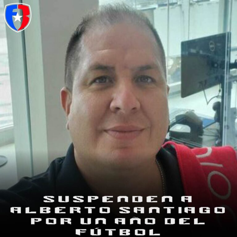 Federación suspende a Alberto Santiago por un año
