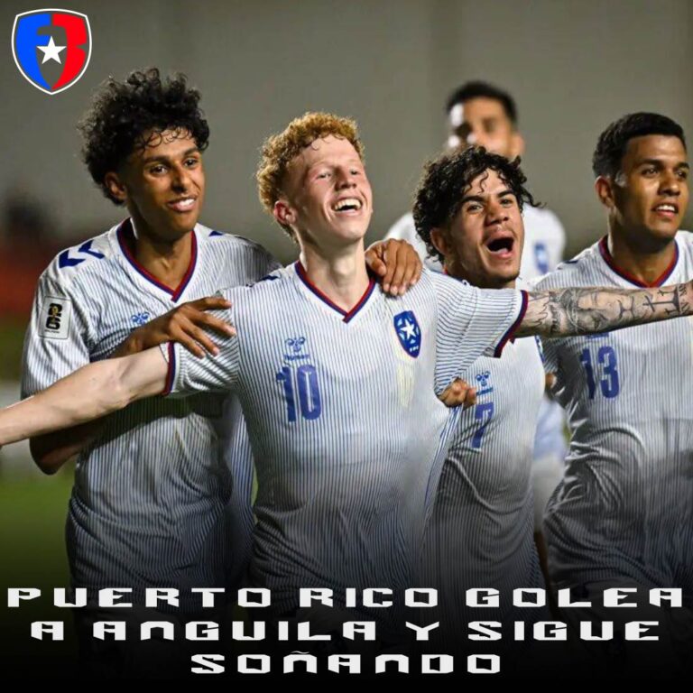 Puerto Rico arrasa a Anguila 8-0 y asegura segundo puesto en grupo de eliminatorias mundialistas