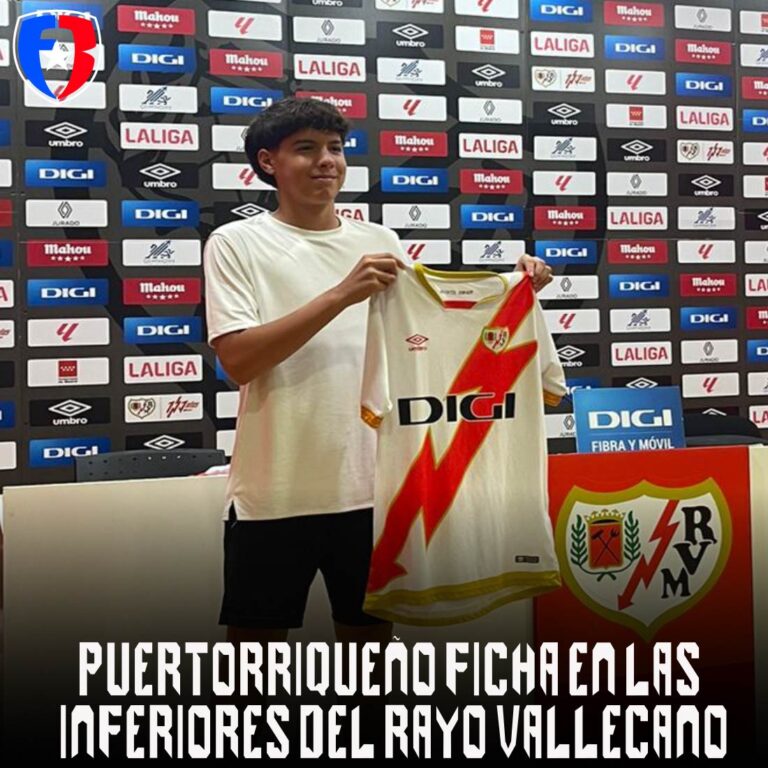 Puertorriqueño ficha con juveniles del Rayo Vayecano