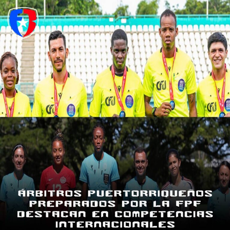 Árbitros puertorriqueños preparados por la FPF destacan en competencias internacionales