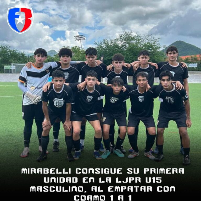 Mirabelli consigue su primera unidad en la LJPR U15 Masculino, al empatar con Coamo 1 a 1