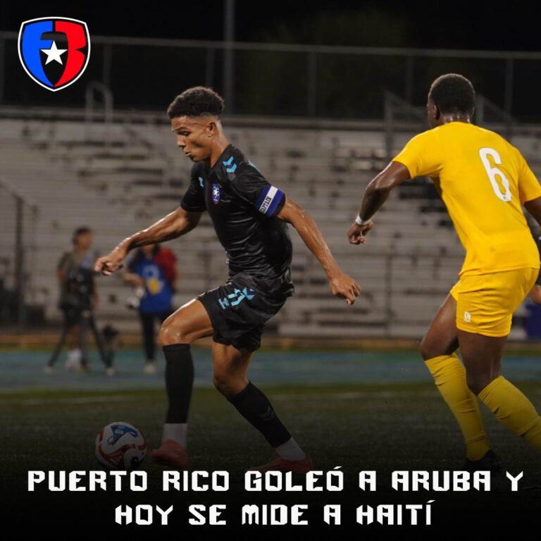 Puerto Rico goleó a Aruba y hoy se mide a Haití