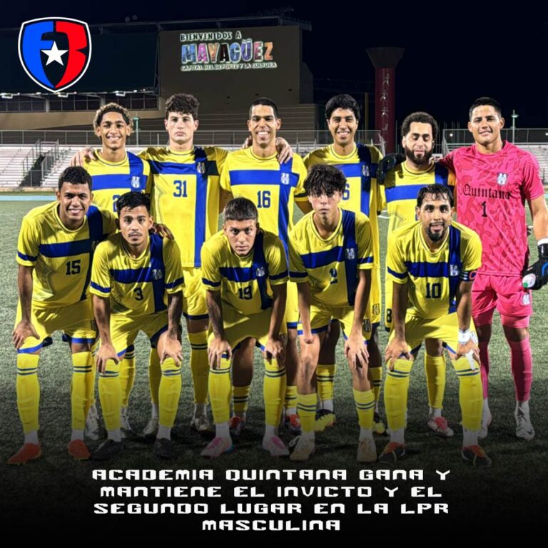 Academia Quintana gana y mantiene el invicto y el segundo lugar en la LPR Masculina