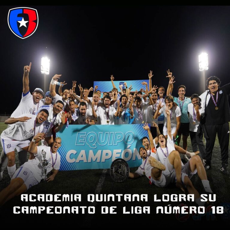 Academia Quintana logra su campeonato de Liga número 18