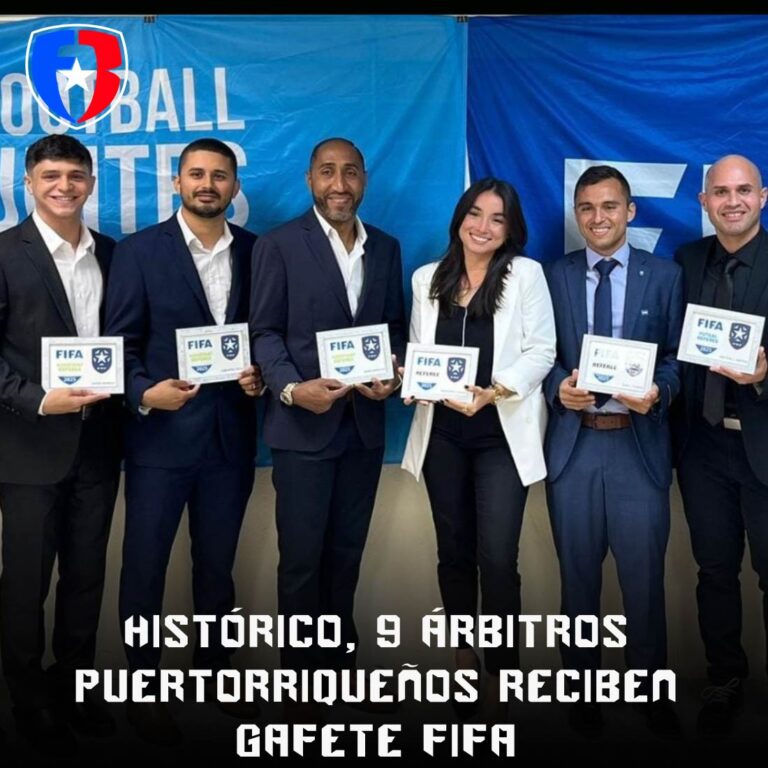 Histórico, 9 árbitros puertorriqueños reciben gafete FIFA
