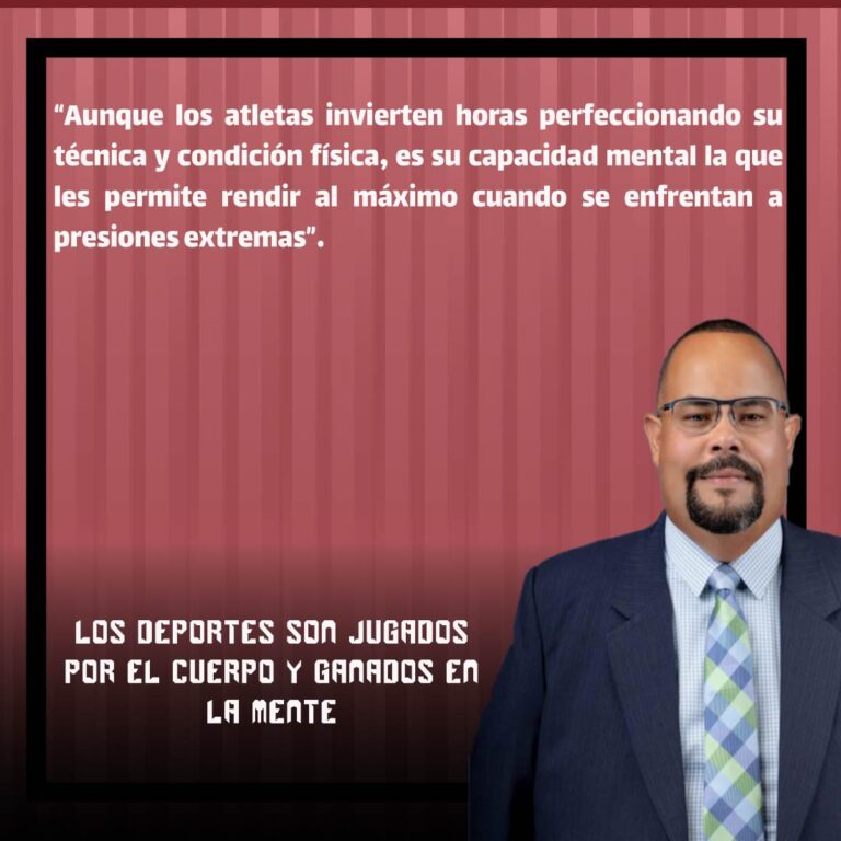 Los deportes son jugados por el cuerpo y ganados en la mente