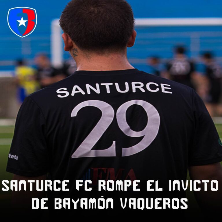 Santurce FC rompe el invicto de Bayamón Vaqueros