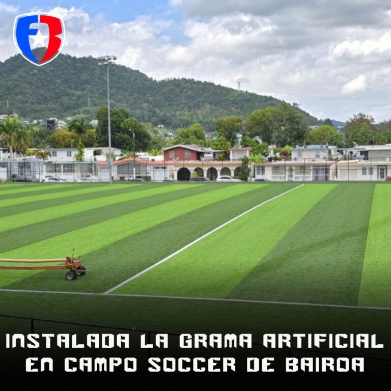 INSTALADA LA GRAMA ARTIFICIAL EN CAMPO SOCCER DE BAIROA
