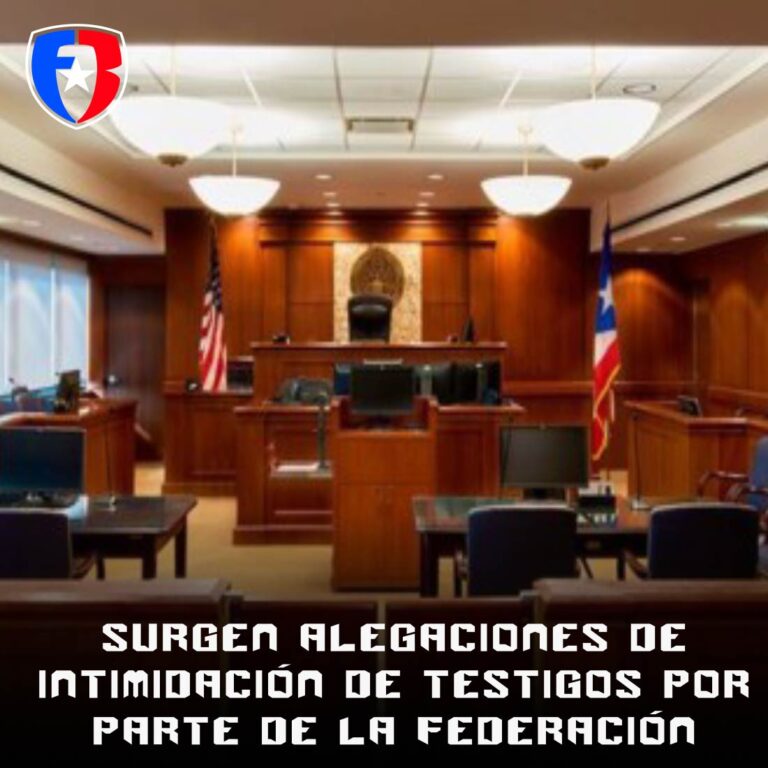 Surgen alegaciones de intimidación de testigos por parte de la Federación